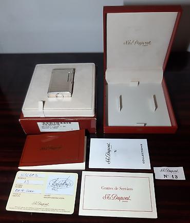 Upaljači i prateća oprema: S. T. Dupont Briquet Ligne 1  GM GRAIN D'ORGE Original Made in Paris — 15