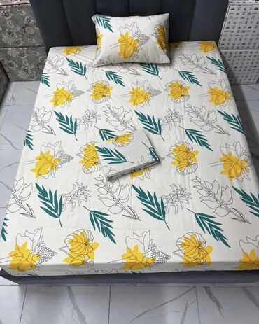 Наволочки: Постельное бельё 100% хлопок, постельное бельё, простынь на резинки — 62