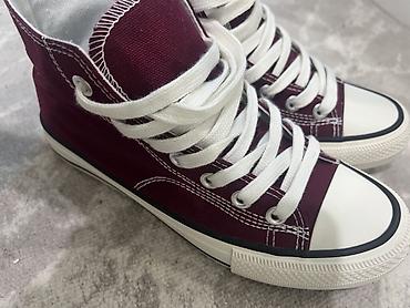 марсала: НОВЫЕ Высокие кеды BSM (Ben Sherman New Shoes) - Цвет: бордовый — 4