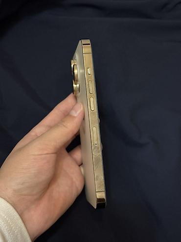 apple studio: IPhone 14 Pro Max, Б/у, 256 ГБ, Золотой, Зарядное устройство, Защитное стекло, Чехол, 77 % — 2