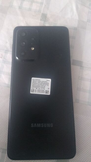 samsung yeni telefonlar 2020: Samsung Galaxy A33, 128 GB, rəng - Qara, Barmaq izi, İki sim kartlı