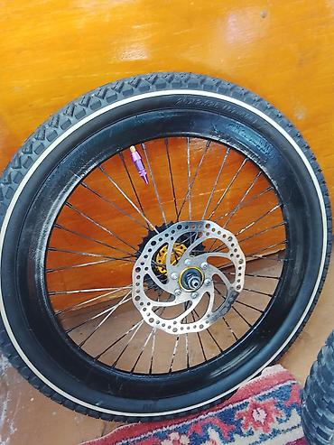 qalin teker velosiped: Velosiped təkər dəsti və amortizator (MTB/BMX üslubu) - Arxa və ön — 4