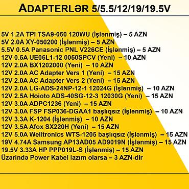 mobil internet modem: Adapterlər “5/5.5/12/19/19.5V 0.5/1/2/3/4/5A” ⭐5V 1.2A TPI TSA9-050 — 3