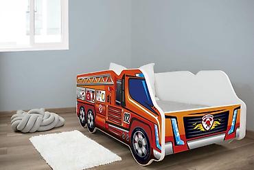 patike dior: Dečiji krevet 140 × 70 cm – Truck Fire Truck (šifra: ) - Dimenzije — 1