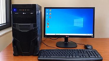 22 monitor: Masaüstü kompüter ideal vəziyyətdədir, ofis şəraitində istifadə olunu — 1