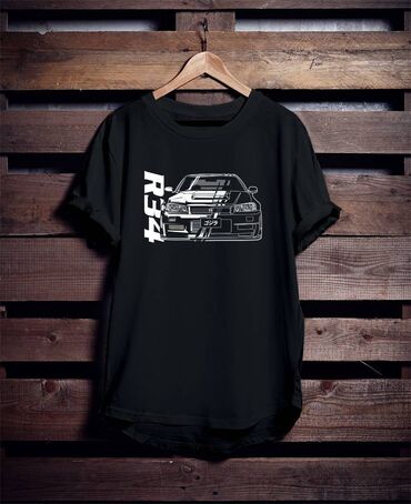 Футболки: Футболки с оригинальным рисунком Размер М L XL Бмв, скайлайн — 12