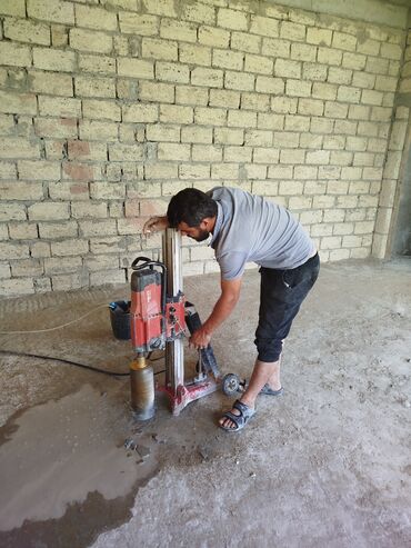 Beton işləri: Beton kəsmə beton deşmə xidməti Karot - HILTI DD 200 / 350 ilə 25 ° — 20