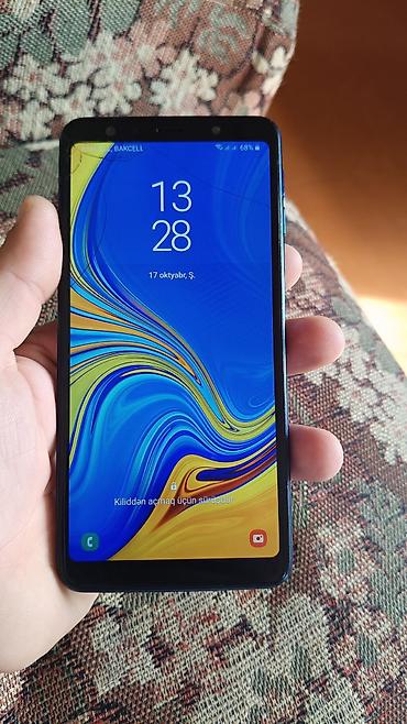 Elektronika: Samsung Galaxy A7, 128 GB, rəng - Göy, Barmaq izi — 3
