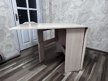 складной таз: Стол трансформер Для кухни, Стол-книжка, Длина, см: 170/80 см, цвет - Бежевый — 2