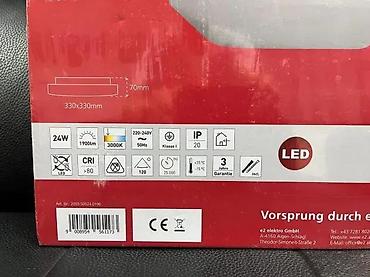 Rasveta: LED plafonska/zidna svetiljka e2 elektro – white² Q - Snaga: 24 W - — 5