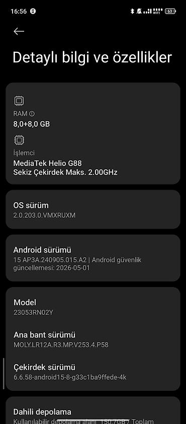 səs yazan yüklə: Redmi 12, 256 GB, rəng - Gümüşü — 5
