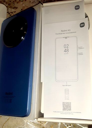 Redmi: Redmi A3, 128 GB, rəng - Göy, İki sim kartlı, Barmaq izi, Face ID -da lalafo.az — 2 Redmi: Redmi A3, 128 GB, rəng - Göy, İki sim kartlı, Barmaq izi, Face ID — 2