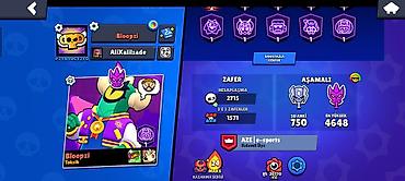 Butslar: Brawl Stars oyunu üçün inkişaf etmiş oyun hesabı - Kupa sayı: 57,198 — 3