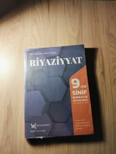 Kitablar, jurnallar, CD, DVD: Riyaziyyat güven 5 ci neşr 9 cu sinif
cırığı ve s yoxdur yeni kimidir