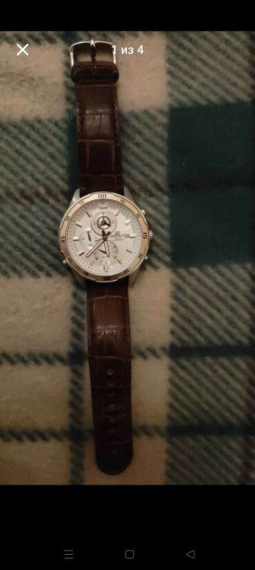 часы fossil: Классические часы часы, Casio, Золото, Водонепроницаемые, Секундомер, Оригинал, Мужские, Б/у