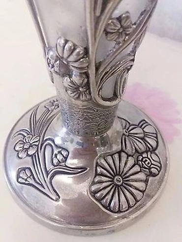 güldanda gül: Güldan melxiordur - gümüş suyuna salınıb. ( Silver plated vase) 30 il — 3