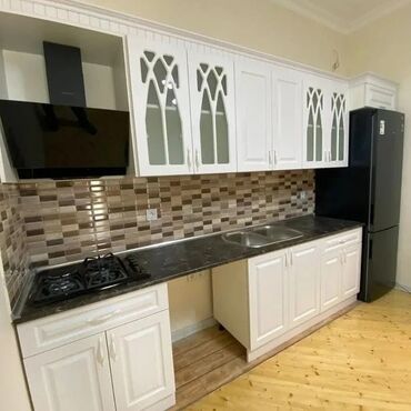 Sifarişlə mətbəx mebeli: Sifarişlə mətbəx dəsti, Özü çəkən petlələr, Mat laminat, Kredit yoxdur, Pulsuz çatdırılma — 6