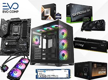Masaüstü kompüterlər və iş stansiyaları: Gaming PC Evo HyperionEdge RTX 5070Ti | Ryzen 9 9950X | 32GB | 1TB — 1