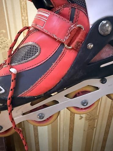 ролики в баку: Təkərli konki (inline skate) 38 razmer - Rəng: qırmızı/qara, ağ — 3