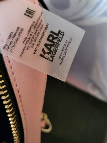 Torbe: Elegantna torbica, Karl Lagerfeld, Materijal: Polyurethane — 5