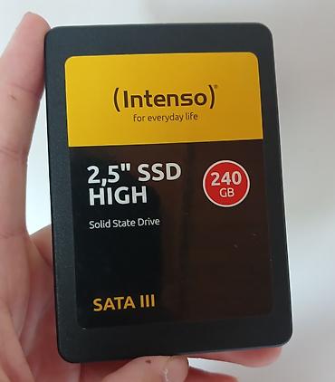 512 gb ssd qiymət: Intenso 2.5" SSD HIGH – 240 GB SATA III 240 Gb ssd satılır — 2
