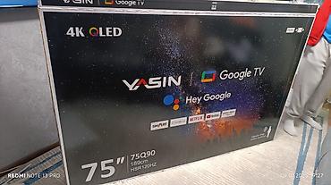 android box: Акция Телевизор yasin 75q90 195 см 75" 4k (google tv) - описание: в — 1