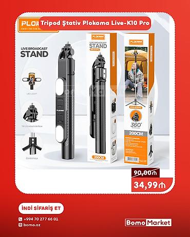 Plokama Live-K10 Pro Tripod Ştativ – canlı yayım və kontent