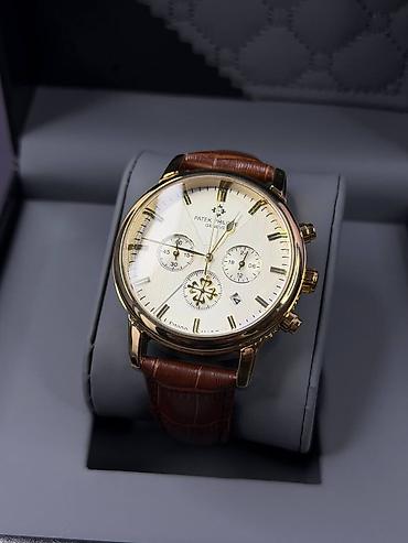 Наручные часы: Klassik kişi qol saatı – Patek Philippe üslubunda, xronoqraf — 4
