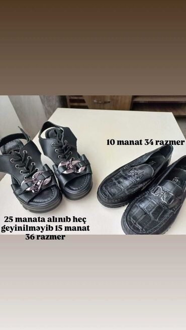 ayaqqabı əsli: Ölçü: 36, rəng - Qara, İşlənmiş
