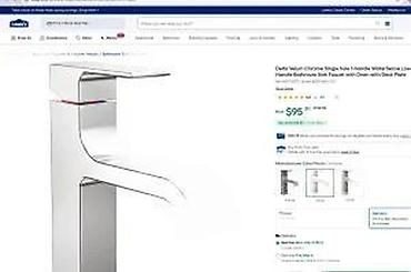 Slavine: Delta Vellum – jednoručna slavina za lavabo, hrom - Moderan kvadratni — 11