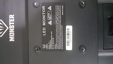 Monitorlar: Monster LED Monitor – model: SP (etiketdə “MODEL: SP” qeydli) - — 4