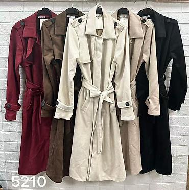 binarni sat: Fa, Ženski trench kaput – model 5210 - Kroj: klasični midi trench sa — 4