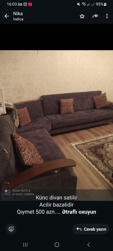 divan satisi: Угловой диван
