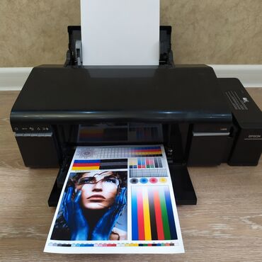Компьютеры, ноутбуки и планшеты: 6 цветный принтер Epson L805 с Wi-Fi и заводской донорской ✓можно at lalafo.kg Компьютеры, ноутбуки и планшеты: 6 цветный принтер Epson L805 с Wi-Fi и заводской донорской ✓можно