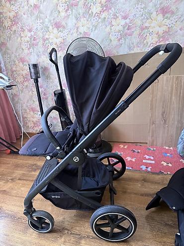 коляски с большими колесами: Коляска, Cybex, цвет - Черный, Б/у, Самовывоз, Бесплатная доставка, Платная доставка — 6