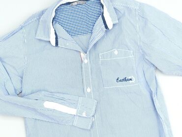 Shirts: Shirt 14 years, condition - Very good, pattern - Cell, color - Light blue