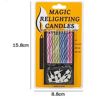 разные свечи: Магические самовоспламеняющиеся свечи для торта (Magic Relighting — 2