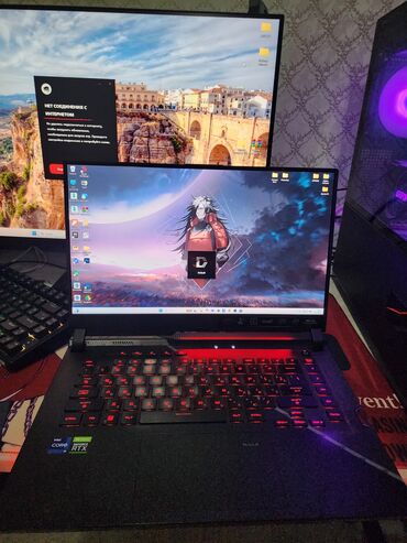 игровой компьютер ош: Ноутбук, Asus, 16 ГБ ОЗУ, Intel Core i9, 15.6 ", Б/у, Игровой, память NVMe SSD