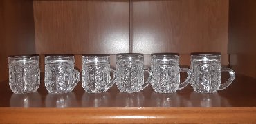стаканы для чая: Хрустальные кружки 6шт
Советский хрусталь
Все целые и чистые