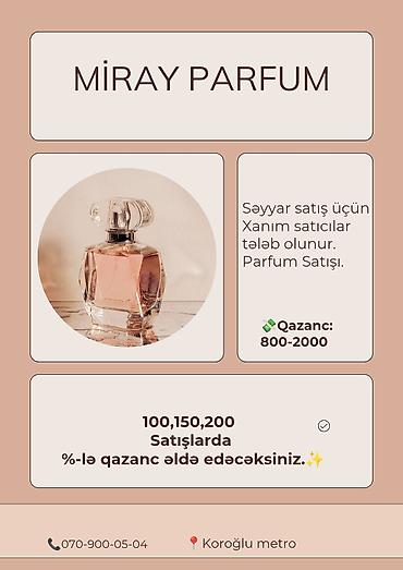 satici axtariram: Satış məsləhətçisi tələb olunur, Yalnız qadınlar üçün, İstənilən yaş, Təcrübəsiz, Gündəlik ödəniş — 1