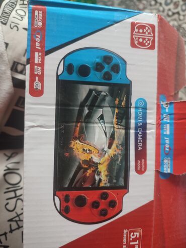 детский игровой планшет для детей: Портативная игровая консоль X7 Plus - Экран 5.1" - Поддержка видео