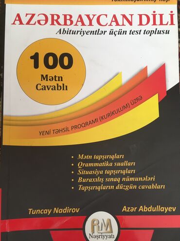 Kitablar, jurnallar, CD, DVD: Rm 100 mətn