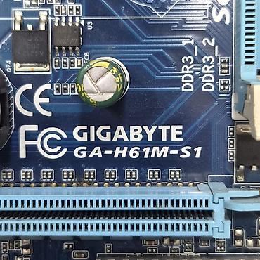 Комплектующие для ПК: Материнская плата для ПК, Новый, Gigabyte, LGA1155, Micro-ATX — 3