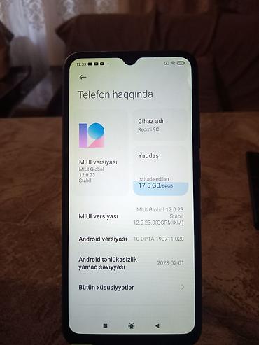 xiaomi pad 6: Redmi 9C, 64 GB, rəng - Göy, Barmaq izi, İki sim kartlı — 3