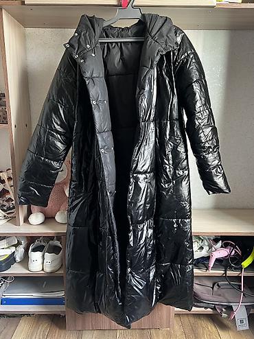 стильный пуховик: Пуховик, Длинная модель, Стеганый, L, XL — 1