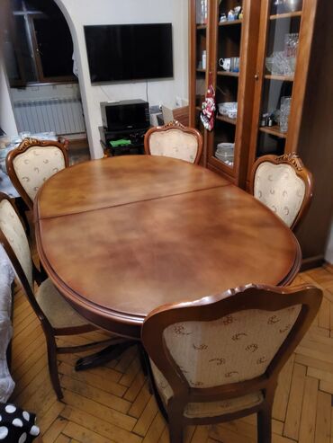 перла мебель баку: Для гостиной, Б/у, Раскладной, 8 стульев