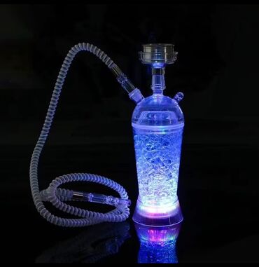 Stəkanlar: LED işıqlı qelyan– portativ, şlanqlı model Xüsusiyyətlər: - Korpus