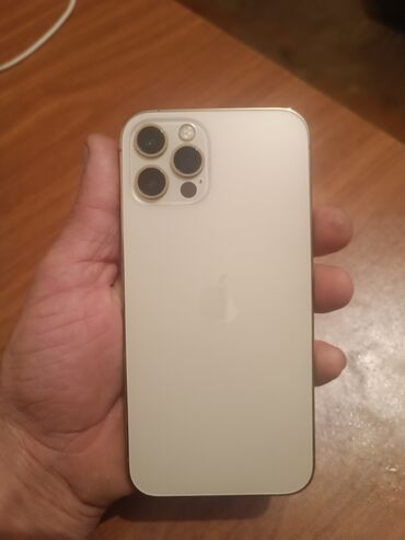 Apple iPhone: IPhone 12 Pro, 128 GB, Matte Gold, Barmaq izi, Simsiz şarj, Face ID