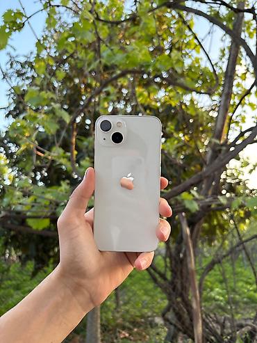 iphone qiymət: IPhone 13, 128 GB, Ağ, Face ID, Zəmanət, Simsiz şarj — 1