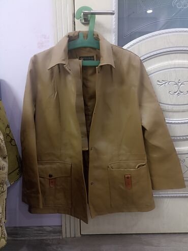 коричневая куртка: Кожаная куртка, Классическая модель, Натуральная кожа, XL (EU 42), 2XL (EU 44)